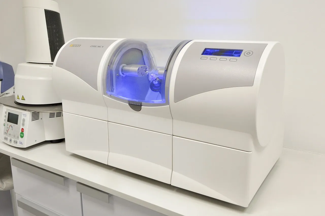 CEREC same-day crown milling machine in our in-house lab